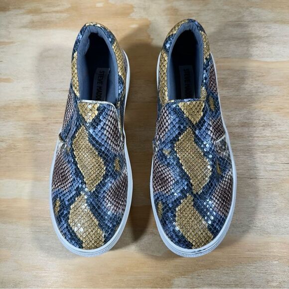 Steve Madden Gills Animal Skin Platform Sneakers Women’s Size 6 - Picture 2 of 7